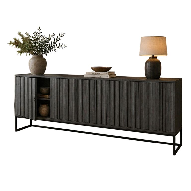 Timo Sideboard - 4 Door - Extra Large - with Slatted Front - Oiled Ash - Variation Available